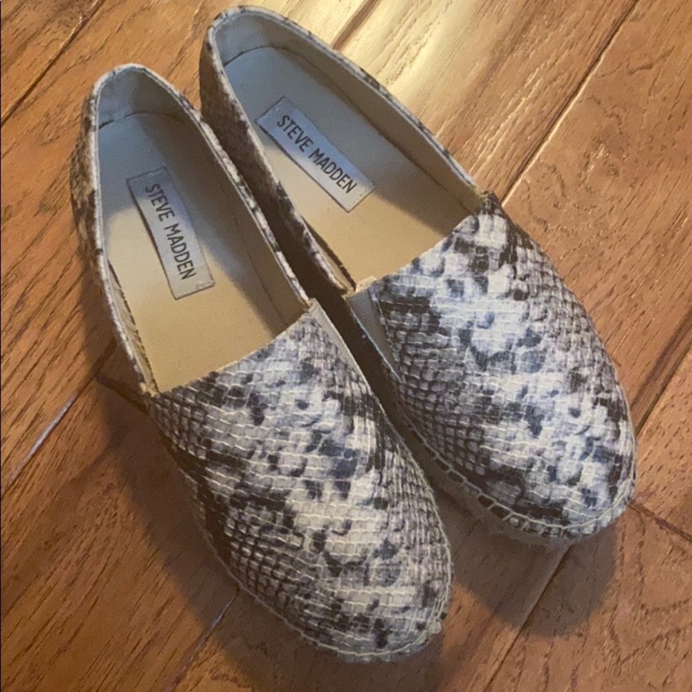 Steve Madden Prisila Snakeskin Espadrille Platform